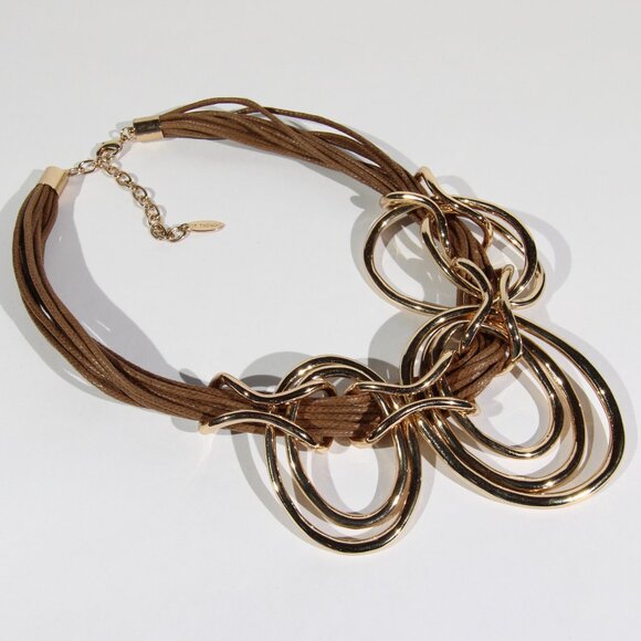 St. Thomas Gold Tone Necklace - Picture 3 of 7